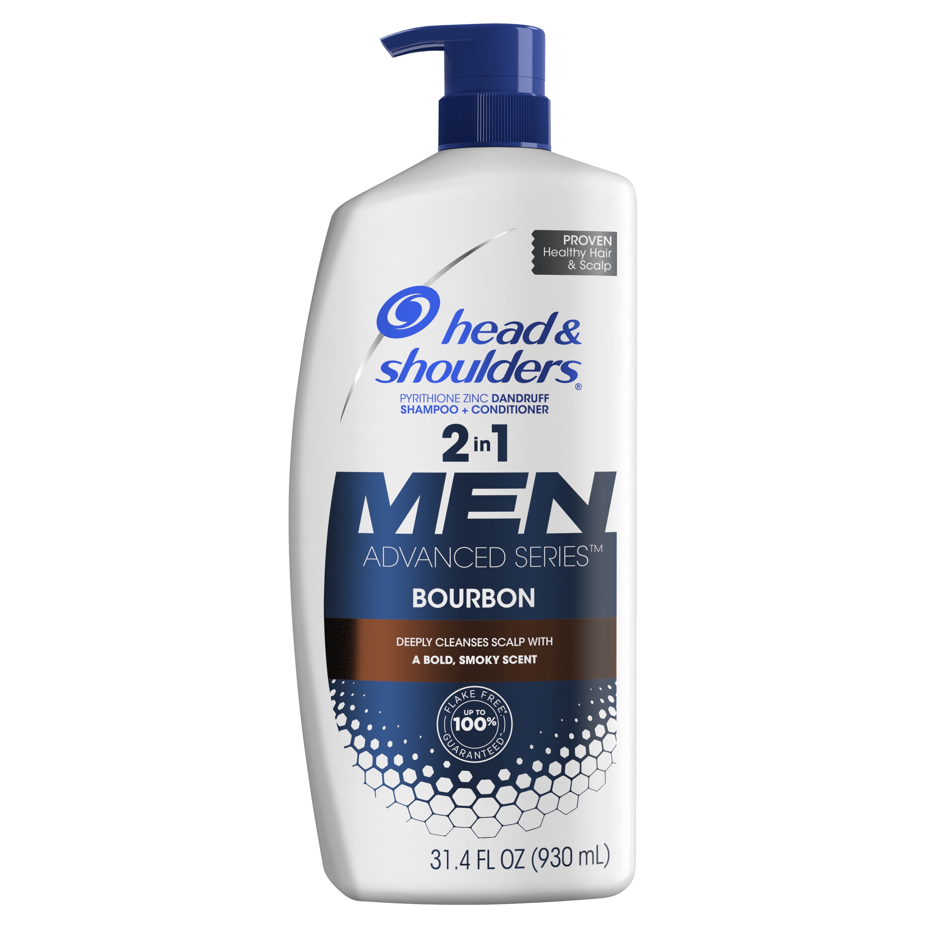 Head & Shoulders Head and Shoulders Advanced Series Bourbon 2-in-1 Anti-Dandruff Shampoo and Conditioner for Men, 31.4 fl oz