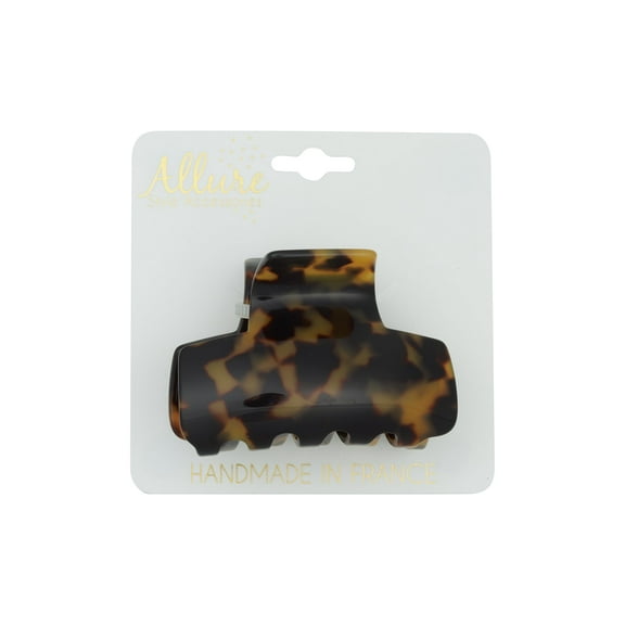 Allure Handmade Tortoise Jaw Clip - Black
