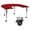 Red, variant on Flash Furniture Mobile 60''W x 66''L Horseshoe Yellow Thermal Laminate Activity Table - Standard Height Adjustable Legs