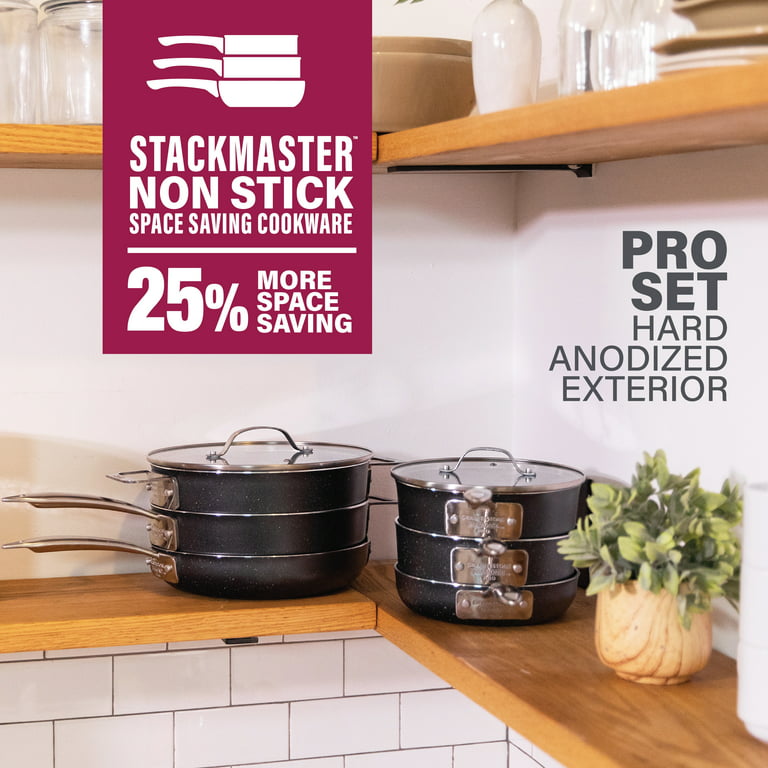 Granitestone Pro 10 Piece Stackmaster Cookware Set 