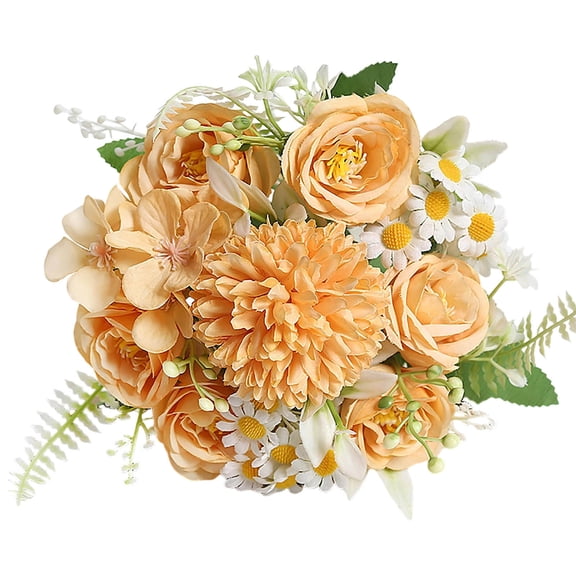 TACILIP Spring Decor, Beautiful Artificial Silk Fake Flowers Wedding Valentines Bouquet Bridal Decor Home Decoration, Gifts for Men