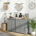 thumbnail image 5 of Costway Kitchen Storage Cabinet Sideboard Buffet Cupboard Wood Sliding Door Pantry Gray, 5 of 9