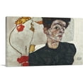 thumbnail image 1 of ARTCANVAS Self-Portrait Physalis 1912 Canvas Art Print by Egon Schiele - Size: 26" x 18" (1.50" Deep), 1 of 9