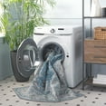thumbnail image 5 of SAFAVIEH Arizona Mia Medallion Machine Washable Area Rug, Grey/Turquoise, 3' x 5', 5 of 14