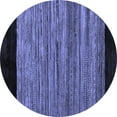 thumbnail image 1 of Ahgly Company Machine Washable Indoor Round Abstract Blue Modern Area Rugs, 3' Round, 1 of 4