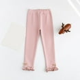 thumbnail image 2 of Wlynlyn Toddler Clothes Baby Girls Bottom Leggings Cotton High Waisted Tights Ruffle Hem Stretchy Pull on Cute Pants 2-3 Years, 2 of 9