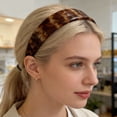 thumbnail image 5 of UNLLLL Vintage Tortoiseshell Acetate Headband, Wide Hairband for Women, Classic Elegant Hair Accessory, Non Slip Flexible Resin Material, for Daily Wear and Styling (Coffee), 5 of 6