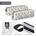 thumbnail image 4 of Yiaed Ragonfly And Ladybug Print Leather Pencil Case - Leather Pen Pencil Holder - Elegant & Practical Pencil Pouch for Work & Office, 4 of 7