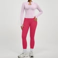 thumbnail image 4 of NMMUED 2 Piece Workout Sets for Women Zip Up Jacket Matching High Waist Leggings Sets Women Gym Outfit Sets Light Pink L, 4 of 7
