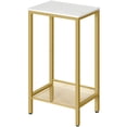 thumbnail image 1 of HOOBRO Side Table, Industrial Tall End Table with Adjustable Mesh Shelves, Small Entryway Table, Telephone Table, Laptop Table for Office, H, 1 of 8
