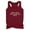 Wine, variant on Honeeladyy Sales Women Racerback Tank Tops Vintage Letter Graphic Tee Workout Athletic Yoga Tops Relaxed Running Exercise Gym Shirts