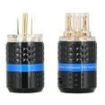 thumbnail image 2 of Audio Power Plug, Anti Oxidation Gold Plated Power Plug Pure Copper  for Audio Visual Appliances for Home M103GMale,F103G Female,M103G/F103G Male/Female, 2 of 7