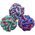 thumbnail image 1 of Cuerda de algodón Wellbro Knots Weave Chew Toy para perros y gatos, 1 of 14
