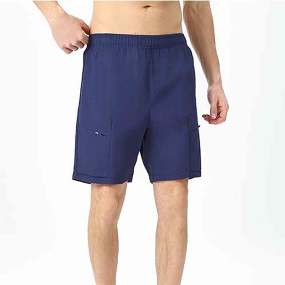 Mifsaly Waterproof Breathable Running Gym Workout Training Short Pants With Pockets M