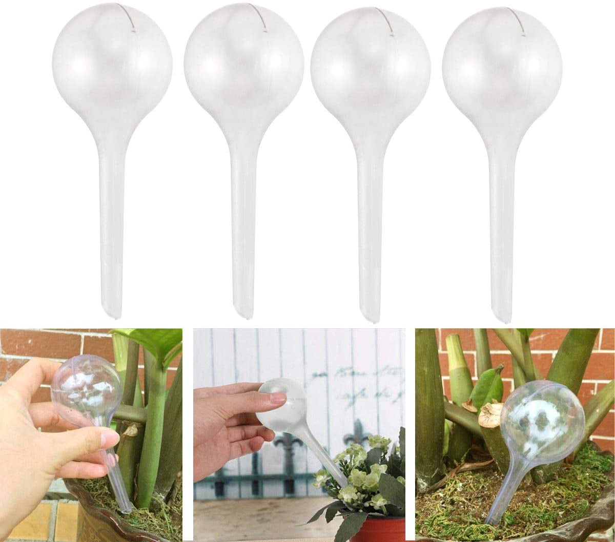 4PCS Plant Globes Automatic Multi-purpose Outdoor Water Globes for House Garden 