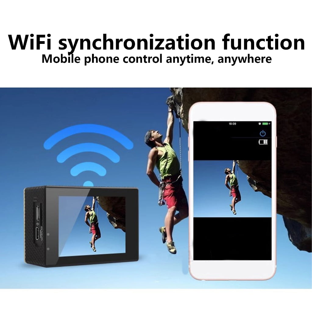 lanema Multifunctional Action Camera Video Camacorder 4K for Water Activity Easy Mount
