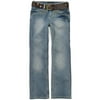 Faded Glory - Girls' Whipstitch Jeans with Rivet Belt