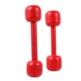 thumbnail image 3 of FUTUREORYY 2 Pcs Haltères à Main Haltères Barre en Bois Rouge pour Enfants Équipement de Mise en Forme Intérieur, 3 of 7