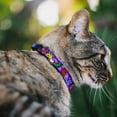 thumbnail image 2 of Buckle-Down Breakaway Cat Collar With Bell, Plastic Clip, Easy Adjustable, Dinosaur Cartoon, 8.5 to 12 Inches 0.5 Inch Wide, 2 of 4