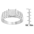 thumbnail image 4 of 14KT White Gold 0.5 CTTW Round and Princess-cut Diamond Ring (H-I, SI2-I1), 4 of 4