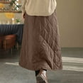 thumbnail image 3 of GJSYRH Women's Puffer Skirt Winter Warm High Waisted A-Line Quilted Down Skirts, 3 of 4