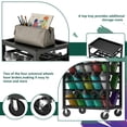 thumbnail image 6 of HOHYN 50 Can Spray Paint Storage Rack, Rolling Spray Bottle or Lube Holder, Metal Aerosol Storage Cart, Aerosol Can Holder Rack, Paint Bottle Organizer for Garage And Craft Workroom, 6 of 7