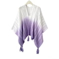 thumbnail image 5 of Women's Gradient Color Shawls and Wraps Open Front Poncho Cape with Fringes, Tassel Beach Cover Up, 5 of 6