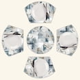 thumbnail image 2 of Abstract blue gray artwork Round Table Placemats Set Of 5 Wedge Table Mats Washable Heat Resistant Place Mat For Dining Table Kitchen Farmhouse Restaurant, 2 of 6
