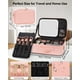 thumbnail image 3 of Estuche Cosmético Relavel con Espejo LED Impermeable Rosa, 3 of 8