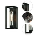 thumbnail image 3 of C Cattleya  1-Light Dark Bronze Finish Outdoor Wall Light with Clear Seeded Glass - Dark Bronze, 3 of 6