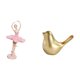 thumbnail image 5 of Estatua de la bailarina,Estatua de niña de ballet Escultura de niña de resina Artesanía,Figura de bailarina para decoración de escritorio,Figura de pájaros,Figura de pájaro, 5 of 8