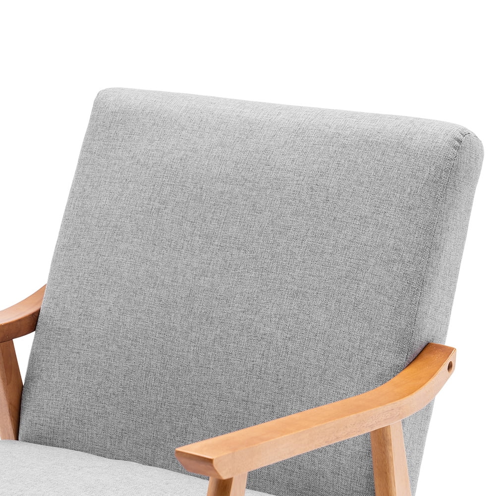 Kepooman Accent Chair, Living Room Arm Chairs with Legs for Home Kitchen Office Bistro Cafe, Light Grey Kepooman Accent Chair, Living Room Arm Chairs with Legs for Home Kitchen Office Bistro Cafe, Light Grey