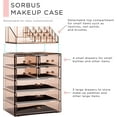 Sorbus Cosmetic Makeup and Jewelry Storage Case Display, Brown