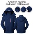 thumbnail image 4 of Women's Heated Jacket 3 Heat Zones Usb Charging Windproof Thermal Mountain Climbing Coat Outdoor Layer Fast Warm Up Puffer Jacket Regular Fit Oversized Jacket for Women, 4 of 9