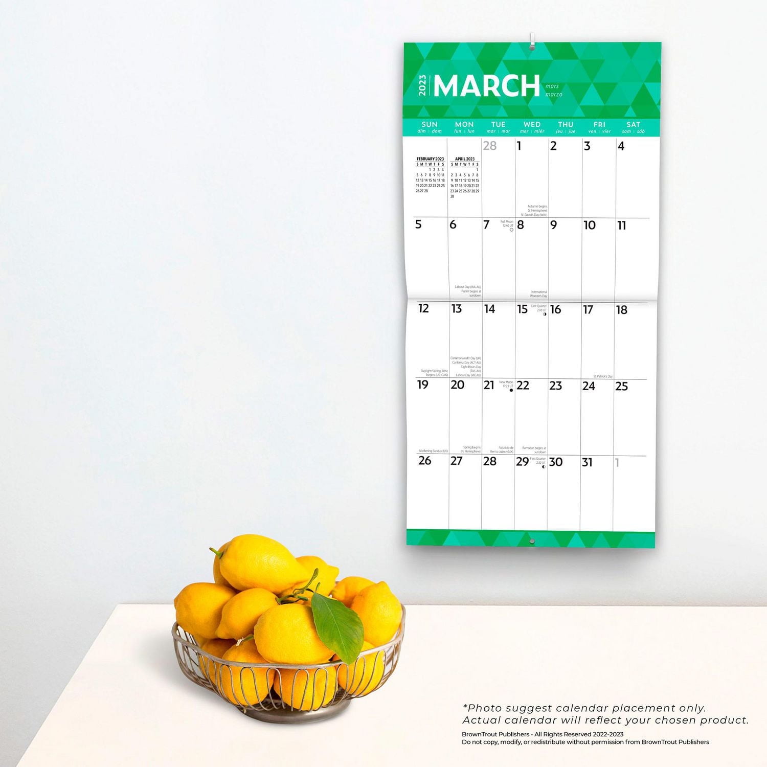 Large Print | 2023 12x24 Inch Square Wall Calendar