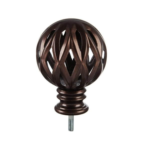 Evergreen Diamond Cut Ball Interchangeable Finial, Bronze- 4x2.25x2.25 in Durable Hardware for Flags