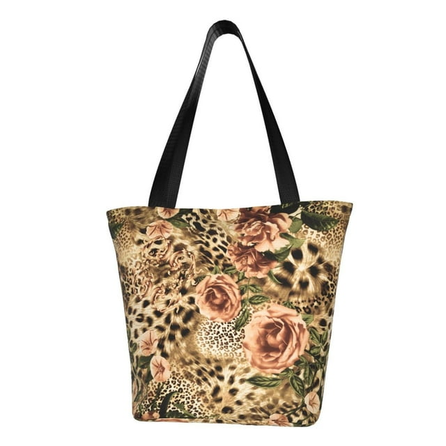 Disketp Animal Leopard Bolsa de Hombro Casual para Mujer, Bolso Cruzado para Compras, Viajes y Uso Diario