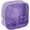 Lavender, variant on Clear Makeup Bag Small Cosmetic Case Transparent Toiletry Organizer with Zipper, Portable Pouch for Daily Use Travel, Mini, Black