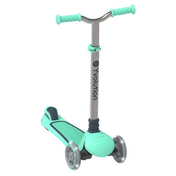 Yvolution Y Glider Air Scooter for Kids, 3 Wheel Scooter for Toddlers 4 Adjustable Height Glider with Kick Scooters, Lean to Steer with LED Flashing Light for Children Ages 3+ Y