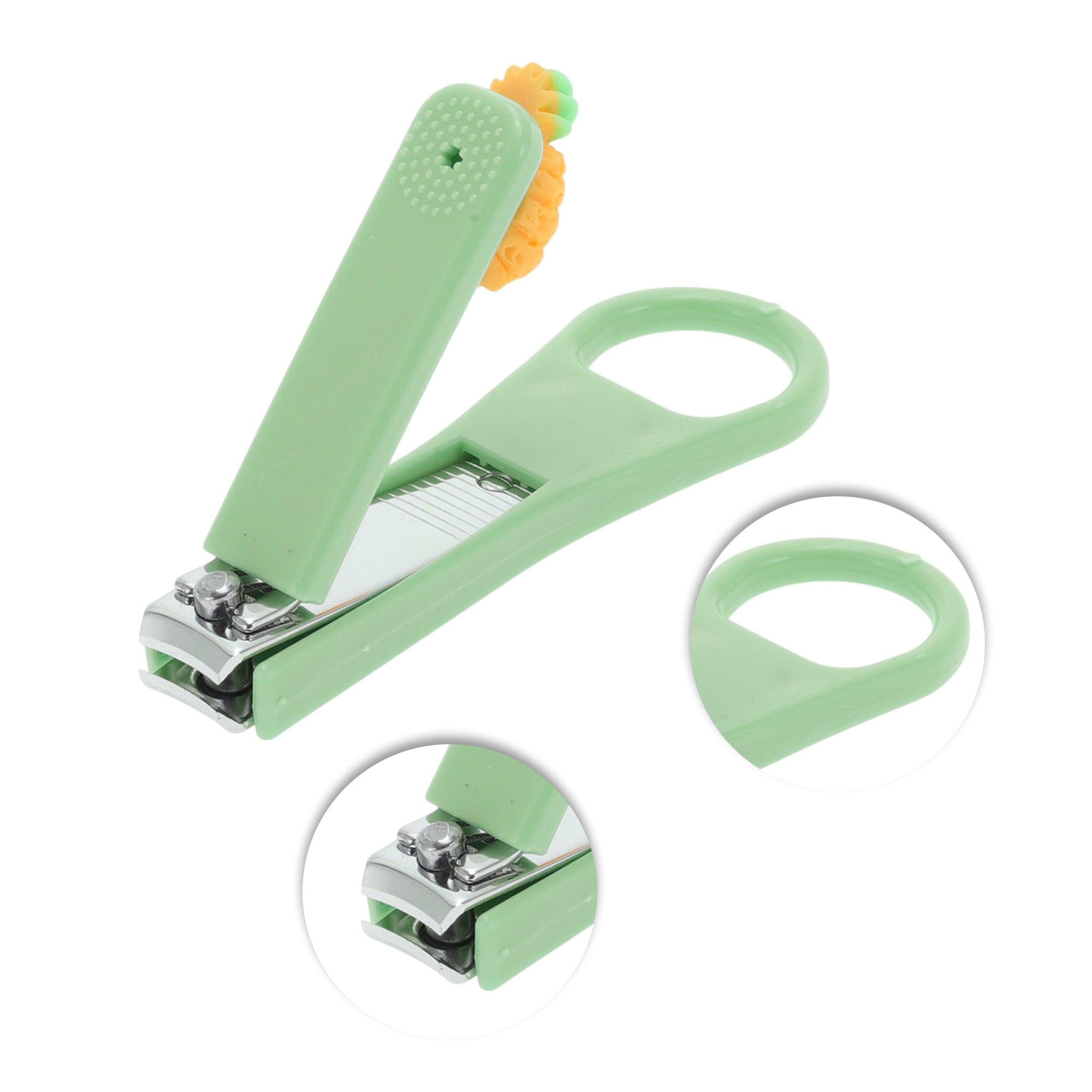 Unique Bargains Cartoon Pineapple Nail Clipper Green 1 Pc