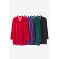 thumbnail image 4 of Woman Within Plus Size Velour Henley Swing Tunic, 4 of 4