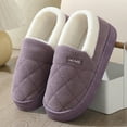 thumbnail image 4 of YLYL Slippers for Women Men Indoor Soft Cotton Slip on Memory Foam Platform Indoor House Shoes, 4 of 9