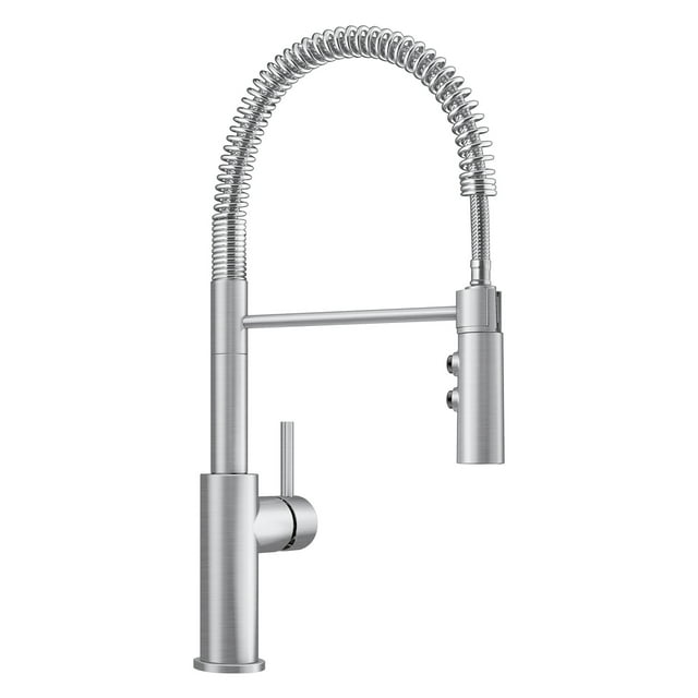 Catris Robinet de Cuisine Semi-Pro à Double Pulvérisation - Acier PVD