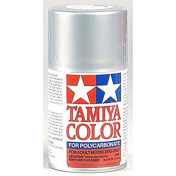 Tamiya America, Inc Polycarbonate PS-41 Bright Silver, Spray 100 ml, TAM86041