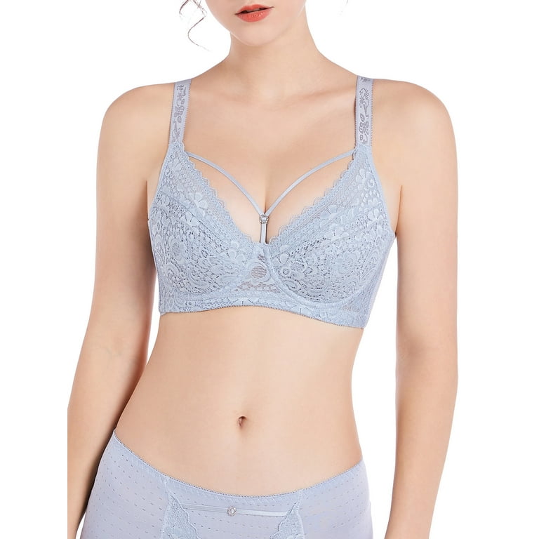 Buy Women Lace Bra with Underwire Thin Padded Plus Size Bras/ at