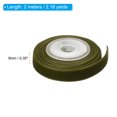 thumbnail image 2 of Uxcell 0.35 Inch x 2.18 Yard Velvet Ribbons Single Faced Vintage Velvet Ribbons Spool for Decor DIY Army Green, 2 of 6