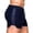Navy Blue, variant on Men Summer Shorts Hollow Mesh Drawstring Elastic Waist Solid Color Quick Dry Surfing Fitness Sport Fitness Shorts Daily Wear Beach Shorts -Black,M