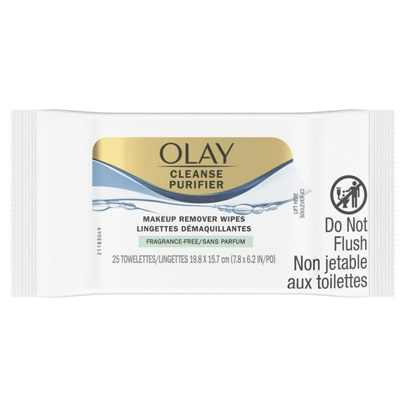 Olay Makeup Remover Wet Cloths, Fragrance Free, 25 Ea, 2 Pack