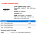 thumbnail image 2 of Upper Radiator Support Cover - Compatible with 2007 - 2013 GMC Sierra 1500 2008 2009 2010 2011 2012, 2 of 2
