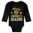 thumbnail image 2 of Newborn & Infant WEAR by Erin Andrews Boston Bruins Turn Me Around Bodysuits & Pants 3-Piece Set, 2 of 5